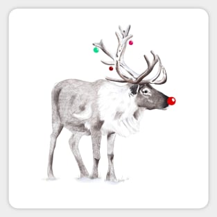 Festive Reindeer Sticker